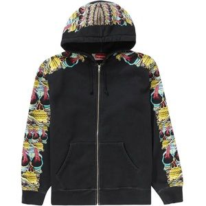 Supreme Skulls Size XL Hooded Sweatshirt